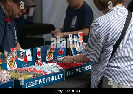 Sydney, Australien. Freitag, 11. November 2016. Viele Persönlichkeiten aus Australien und Übersee trat der Veteranen und servieren Personal in den Dienst am Cenotaph in Martin Place. Bildnachweis: Martin Beere/Alamy Live News Stockfoto