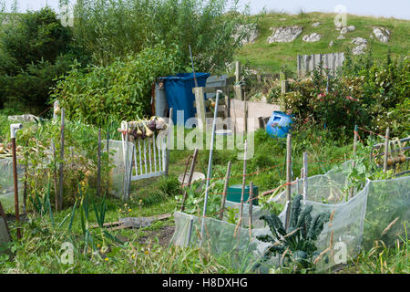 Iona, Schottland - Baile Mhor, das Dorf. Zuteilung. Stockfoto