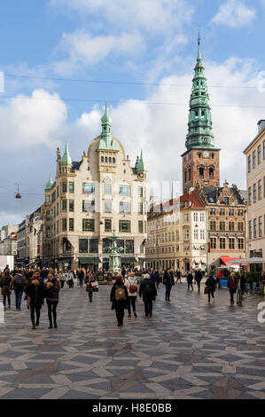 Amagertorv (Amager Square) in Kopenhagen, Dänemark Stockfoto