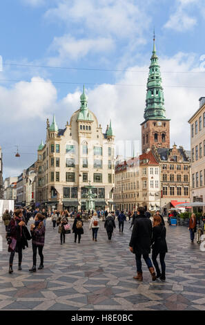 Amagertorv (Amager Square) in Kopenhagen, Dänemark Stockfoto