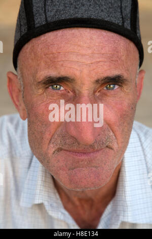 Porträt des usbekischen Mann, Zentralasien, Usbekistan Stockfoto