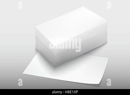 zerrissenes Papier auf einem hellen Hintergrund Stock Vektor