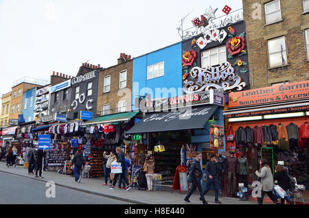 Camden Town, London, UK, 04.01.2016, Camden Town und Markt Straßenszenen. Stockfoto