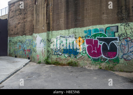 Graffiti, Dead End Street, New York City, New York USA Stockfoto