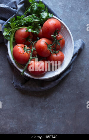 Frische reife Tomaten Stockfoto