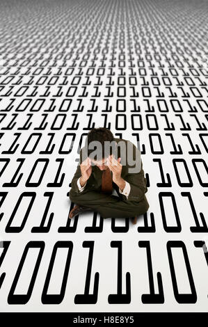 Informationsflut Stockfoto