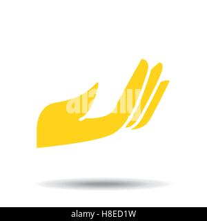 Hand Hilfe Symbol Symbol Design Vektor Illustration Eps 10 Stock Vektor