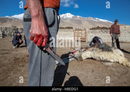 Landschaft des Pamir Pamir Tadschikistan - BGAO Provinz - Dach der Welt Stockfoto