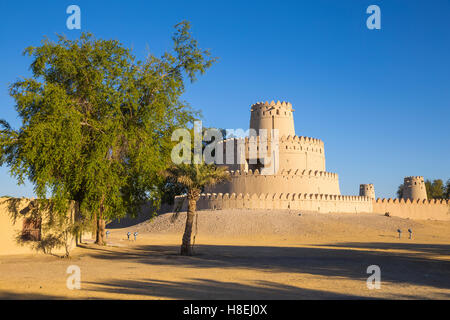 Al Jahili Fort, Al Ain, UNESCO-Weltkulturerbe, Abu Dhabi, Vereinigte Arabische Emirate, Naher Osten Stockfoto