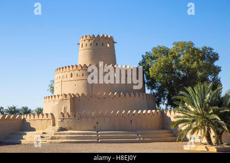 Al Jahili Fort, Al Ain, UNESCO-Weltkulturerbe, Abu Dhabi, Vereinigte Arabische Emirate, Naher Osten Stockfoto