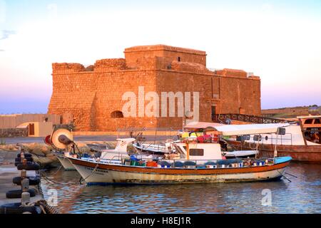 Paphos Burg, Paphos, Zypern, östlichen Mittelmeer, Europa Stockfoto