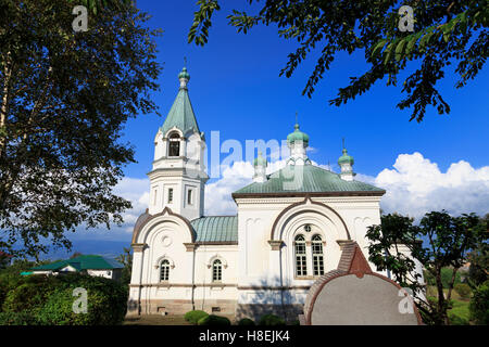 Russisch-orthodoxe Kirche, Präfektur Hakodate City, Hokkaido, Japan, Asien Stockfoto