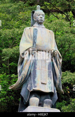 Shimadzu Tadoyoshi Statue, Tanshoen Garten, Kagoshima City, Insel Kyushu, Japan, Asien Stockfoto