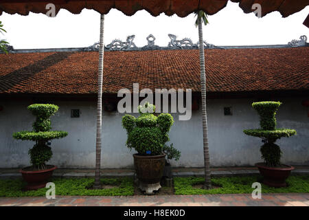Im Volksmund genannt Van Mieu - Tempel des Konfuzius Tempel der Literatur in Hanoi. Stockfoto