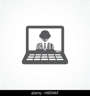 Webinar-Symbol Stock Vektor