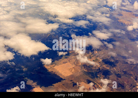 Schöne Luftaufnahme des Ländliches Motiv Salt Lake City, Utah, USA Stockfoto