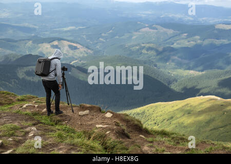 Fotograf in Bergen Stockfoto