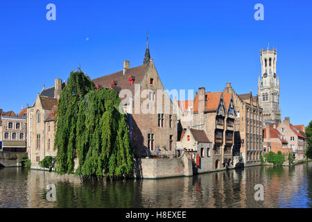 Der Groenerei Kanal in Brügge, Belgien Stockfoto