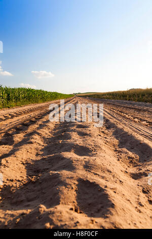 Landstraße im Bereich Stockfoto