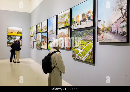 Ausstellung "Sechzehn chinesischen Museen, fünfzehn chinesische Architekten", ein Schaufenster der neuen Museen gebaut in China bei der Aedes Network Stockfoto