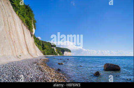 Kreidefelsen Sie im Jasmund National Park in der Nähe von Königsstuhl (Königs Stuhl) auf der Insel Rügen, Mecklenburg-Vorpommern, Deutschland Stockfoto