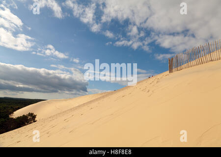 Blick auf die Düne von Pilat, La Teste-de-Buch, Arcachon Bay Area, Frankreich. Stockfoto