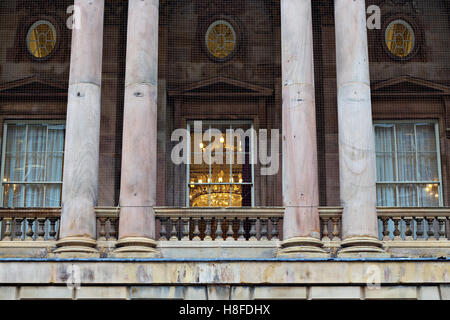 Eine Rückansicht von Liverpool Town Hall Stockfoto