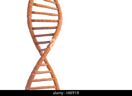 Genetischen Code-DNA-Molekül-Struktur. 3D render Stockfoto