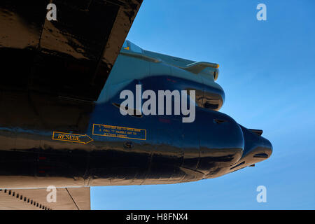 Heckgeschütz einer Boeing b-52 Stratofortress Jet Bomber. Stockfoto