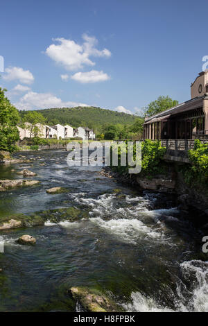 Lakeland Dorf im Wildwasser Hotel, Backbarrow, Nr. Ulverston, Englisch Lake District Stockfoto