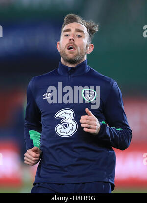 Republik Irland Richard Keogh während des Trainings am Ernst-Happel-Stadion, Wien, Österreich. Stockfoto