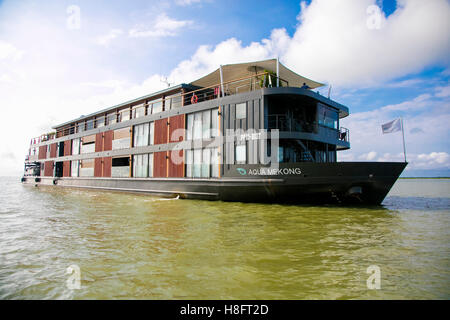 Aqua Expeditions, Tonle Sap und Mekong River Cruise, Kambodscha, Vietnam Stockfoto