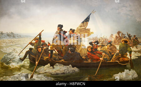 George Washington crossing the Delaware von Emanuel Leutze, 1851 Stockfoto