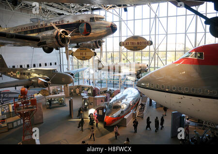 Luft- und Raumfahrtmuseum, Washington DC Stockfoto