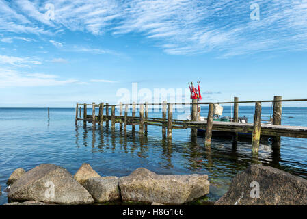 Putgarten Vitt, Mecklenburg-West Pomerania, Deutschland, Anlegestelle, Angeln Hafen Vitt in der Gemeinde Putgarten Stockfoto