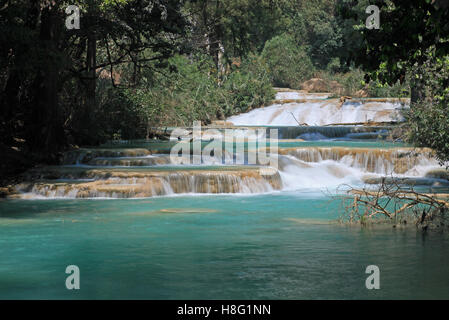 Wasserfälle von Agua Azul, Mexiko Stockfoto