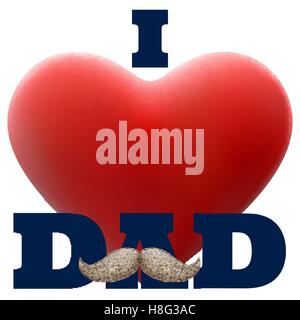 Glücklicher Vater s Tag. EPS 10 Stock Vektor