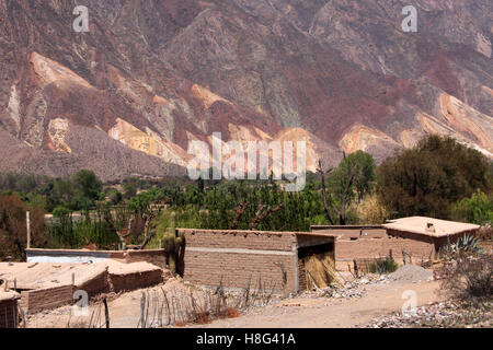 Humahuaca Tal, Jujuy, Argentinien, nahe der vierzehn Farben hill Stockfoto