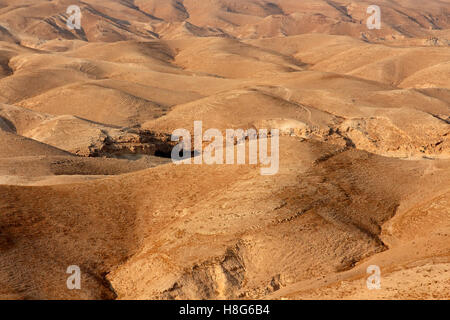 Berglandschaft Judäische Wüste in der Nähe von Jericho, Israel Stockfoto