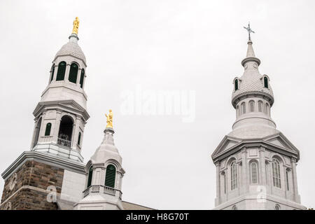 Eglise Notre-Dame-des-Neiges de Trois-Pistoles, Provinz Quebec, Kanada Stockfoto