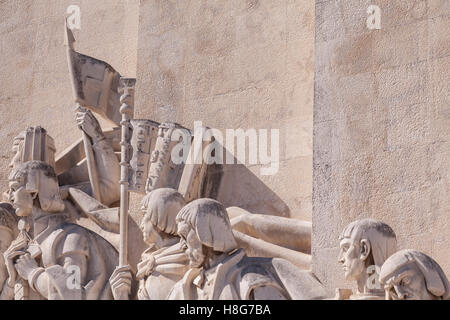 Das Padrão Dos Descobrimentos (Denkmal der Entdeckungen) in Lissabon, Portugal. Stockfoto