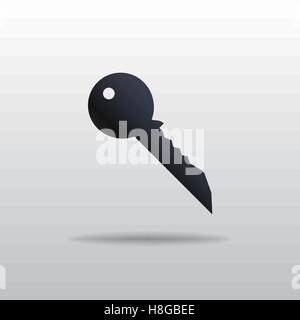 Vektor-Illustration. Vektor-Symbol des Schlüssels. Vektor-Illustration Eps 10 Stock Vektor