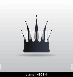 Vektor-Symbol der Krone. Vektor-Illustration Eps 10 Stock Vektor