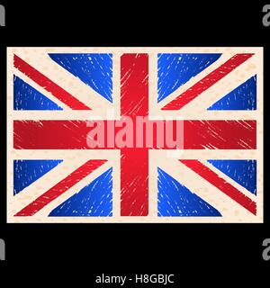 Vektor-Illustration. Grunge England Flagge. Vektor-Illustration Eps 10 Stock Vektor