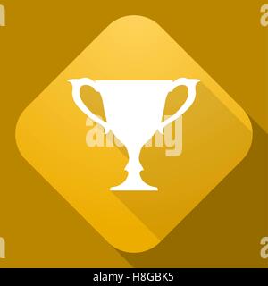 Vektor-Illustration. Vektor Icon Cup mit einem langen Schatten Stock Vektor