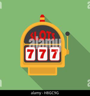 Slot Machine-Symbol. Modern, flach mit einen langen Schatten Stock Vektor