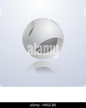 Abstrakt 3d Kugel. Stock Vektor