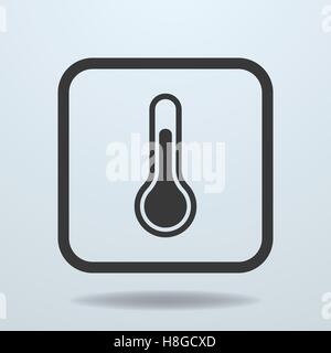 Symbol der Temperatur, Thermometer Zeichen, Symbol. Vektor-Illustration Stock Vektor