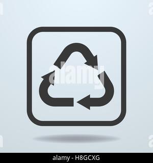 Symbol für Recycle-Zeichen, symbol. Vektor-Illustration Stock Vektor