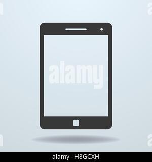 Ikone der Tablet PC, Tablet-Computer. Vektor-Illustration Stock Vektor